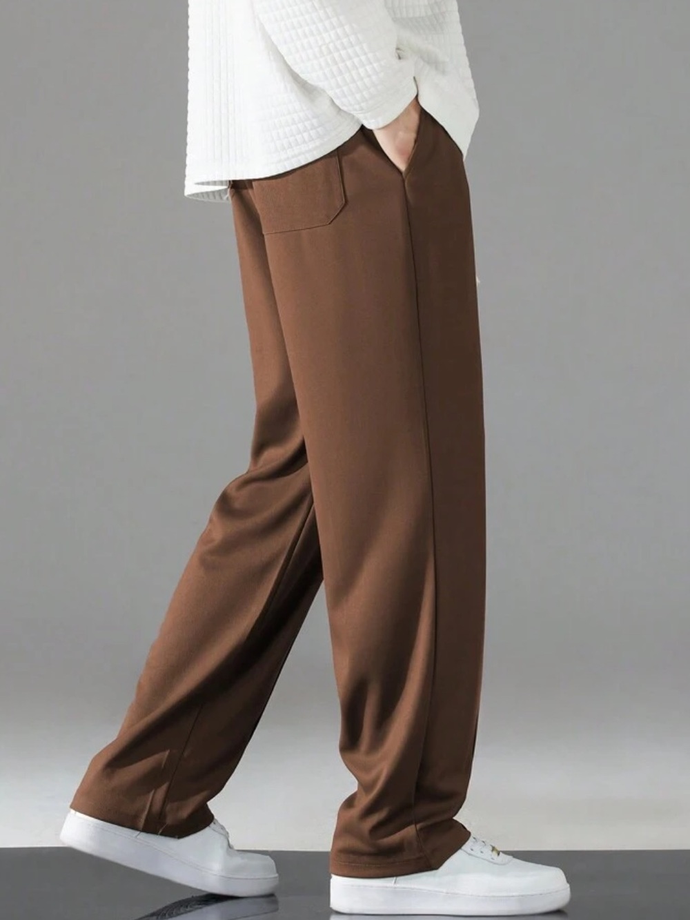 SHEIN Straight Pull-on Casual Pants - Picture 2 of 10